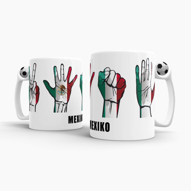 Tasse Handzeichen Mexiko Fussball