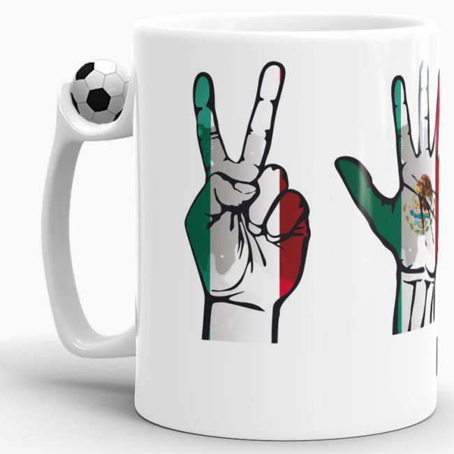 Tasse Handzeichen Mexiko Fussball