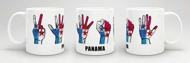 Tasse Handzeichen Panama