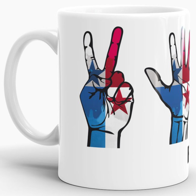 Tasse Handzeichen Panama