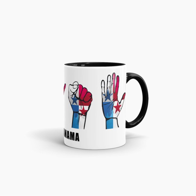 Tasse Handzeichen Panama Schwarz