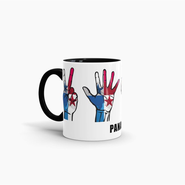 Tasse Handzeichen Panama Schwarz