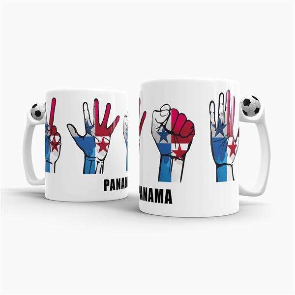Tasse Handzeichen Panama Fussball