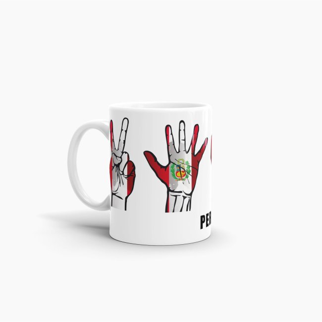 Tasse Handzeichen Peru