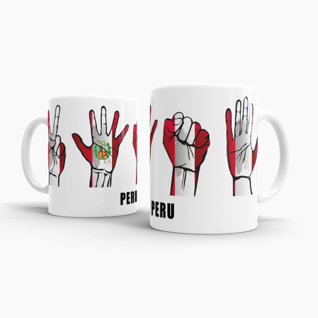 Tasse Handzeichen Peru
