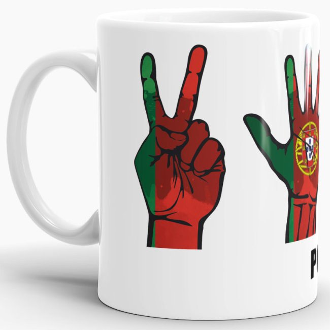 Tasse Handzeichen Portugal