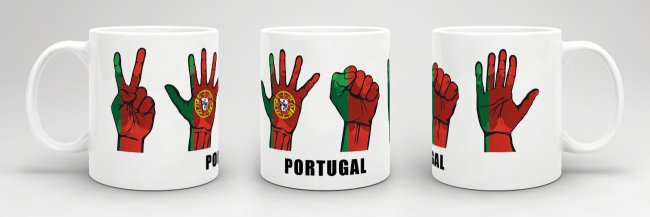 Tasse Handzeichen Portugal