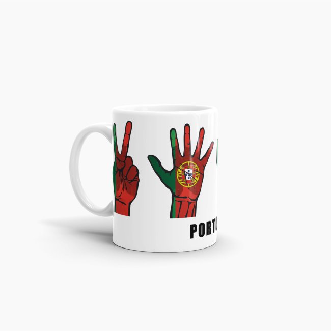 Tasse Handzeichen Portugal