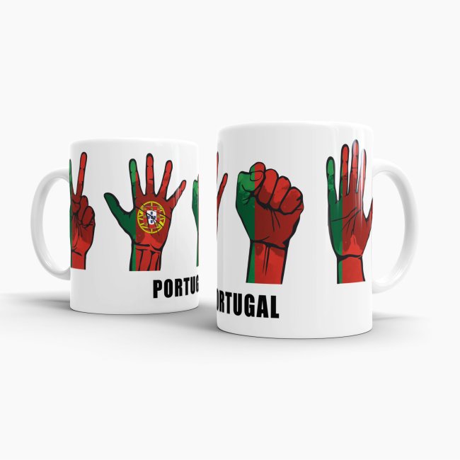Tasse Handzeichen Portugal