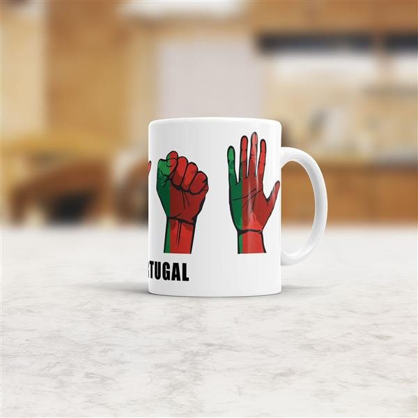 Tasse Handzeichen Portugal