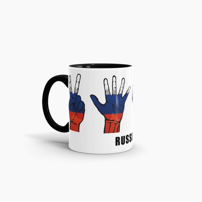Tasse Hanzeichen Russland Schwarz