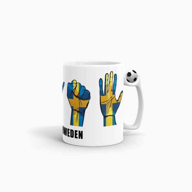 Tasse Handzeichen Schweden Fussball