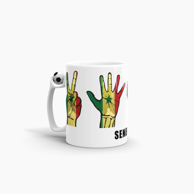 Tasse Handzeichen Senegal Fussball