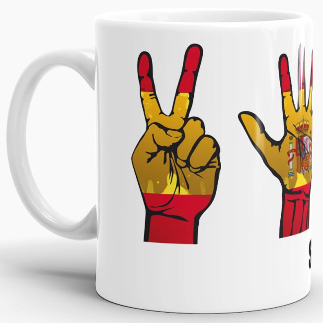 Tasse Handzeichen Spanien