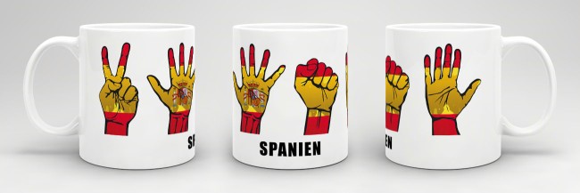 Tasse Handzeichen Spanien