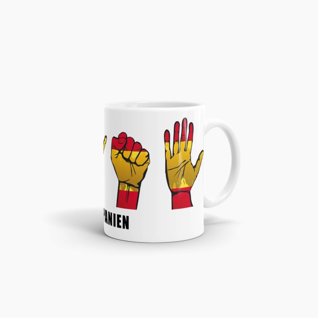 Tasse Handzeichen Spanien