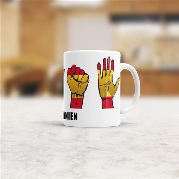 Tasse Handzeichen Spanien