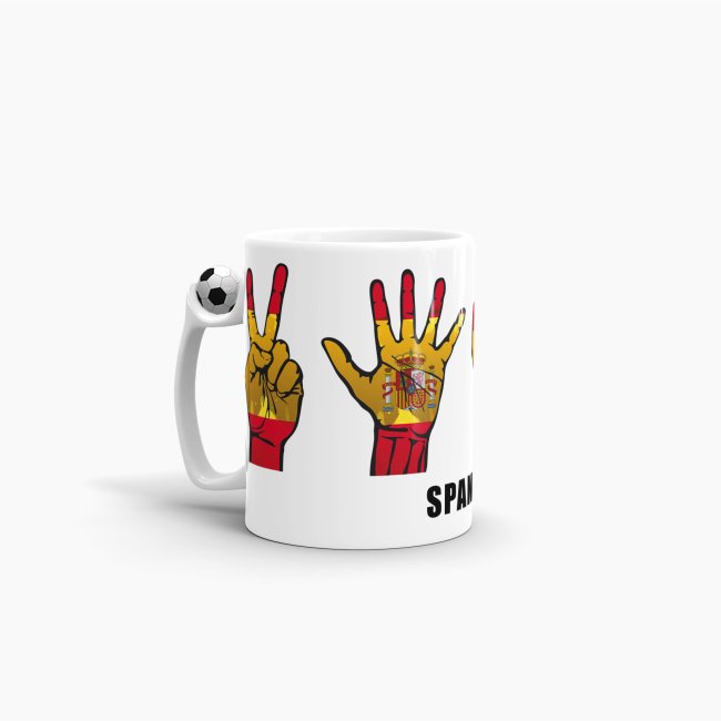 Tasse Handzeichen Spanien Fussball