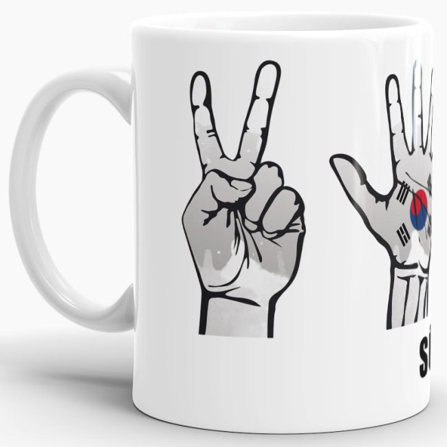 Tasse Handzeichen S&uuml;dkorea