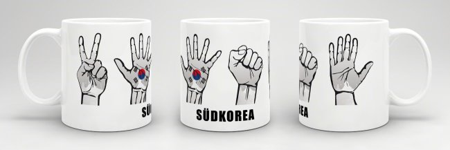 Tasse Handzeichen S&uuml;dkorea