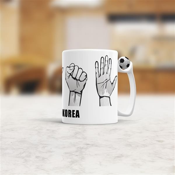 Tasse Handzeichen S&uuml;dkorea Fussball