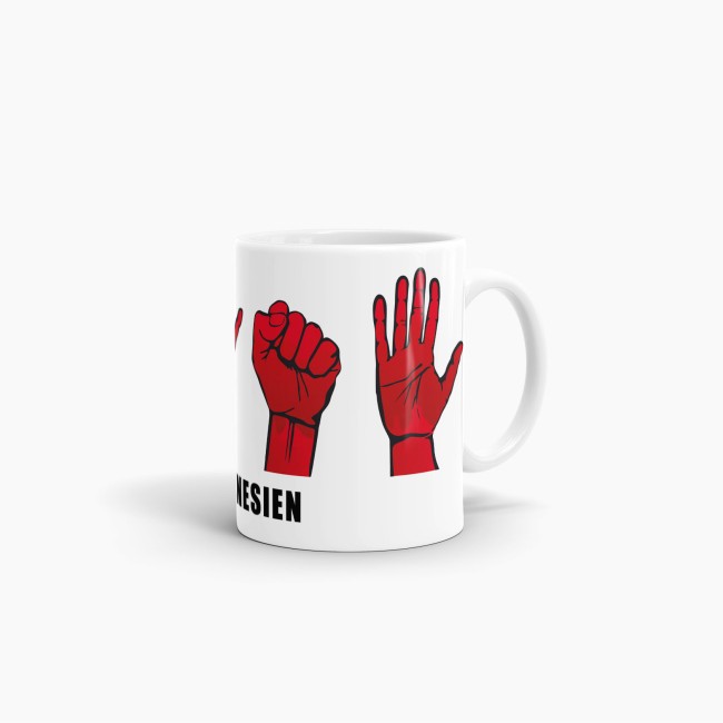 Tasse Handzeichen Tunesien
