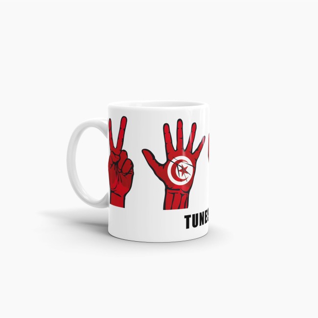 Tasse Handzeichen Tunesien