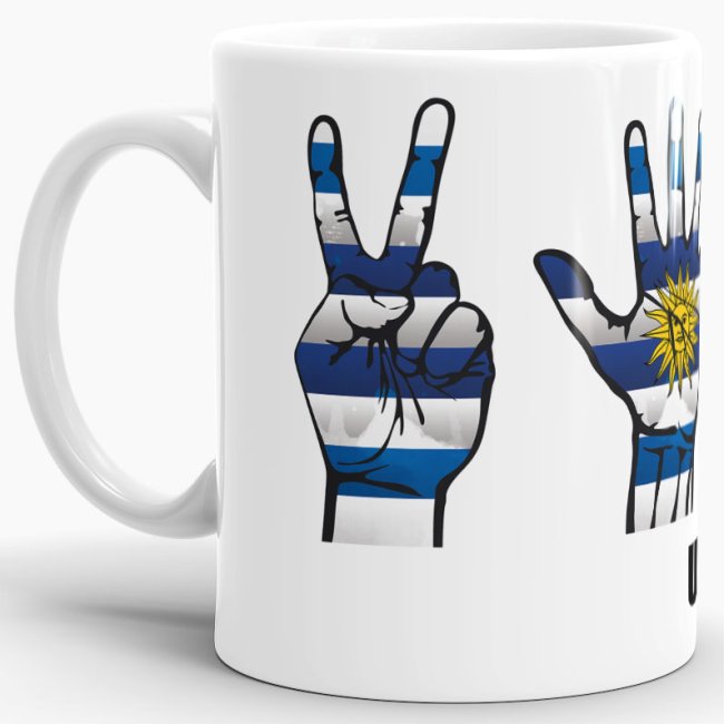 Tasse Handzeichen Uruguay