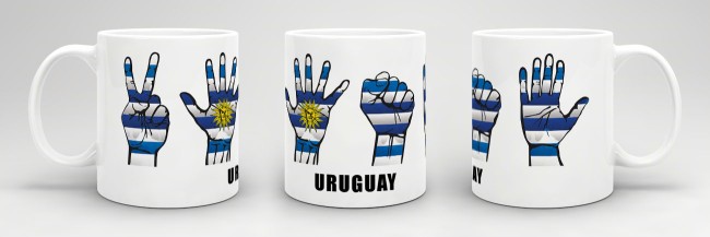 Tasse Handzeichen Uruguay
