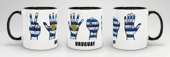 Tasse Handzeichen Uruguay
