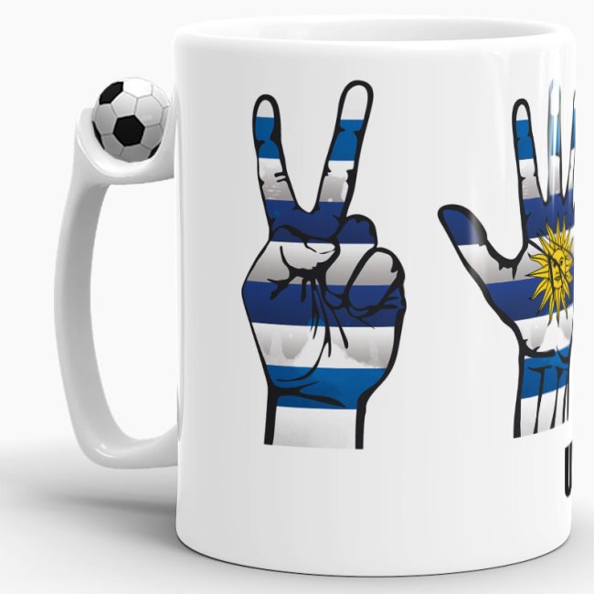 Tasse Handzeichen Uuguay Fussball