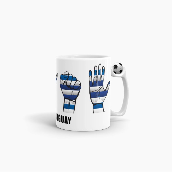 Tasse Handzeichen Uuguay Fussball