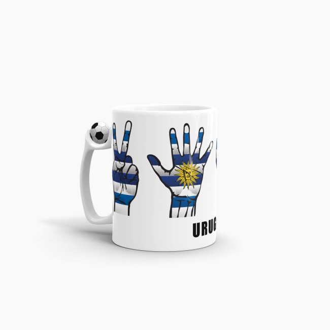 Tasse Handzeichen Uuguay Fussball