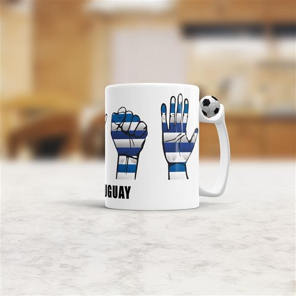Tasse Handzeichen Uuguay Fussball