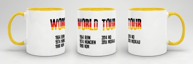 Tasse World Tour Gelb