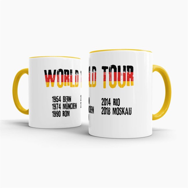 Tasse World Tour Gelb