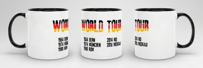 Tasse World Tour Schwarz
