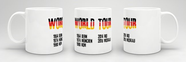 Tasse World Tour Weiss