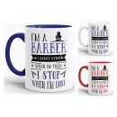 Tasse I&acute;m a Barber -verschiedene Farben-
