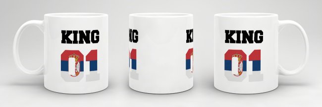 Tasse King Serbien