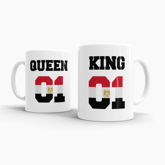 Tasse King &amp; Queen  &Auml;gypten