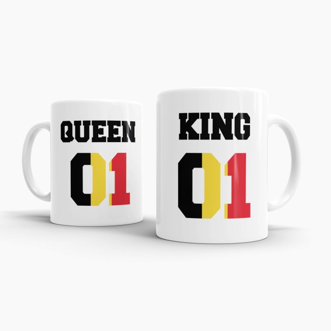 Tasse King &amp; Queen Belgien