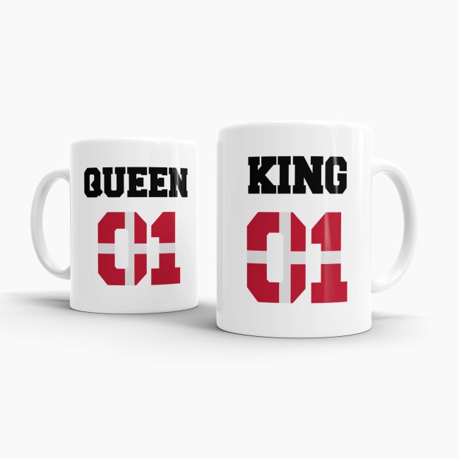 Tasse King &amp; Queen D&auml;nemark