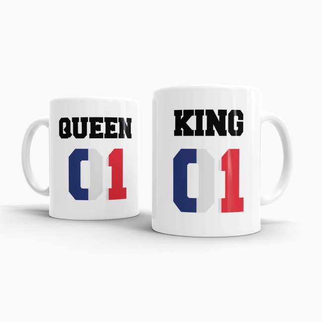 Tasse King &amp; Queen Frankreich