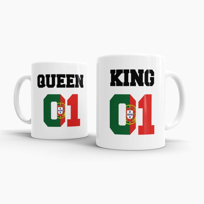Tasse King &amp; Queen Portugal