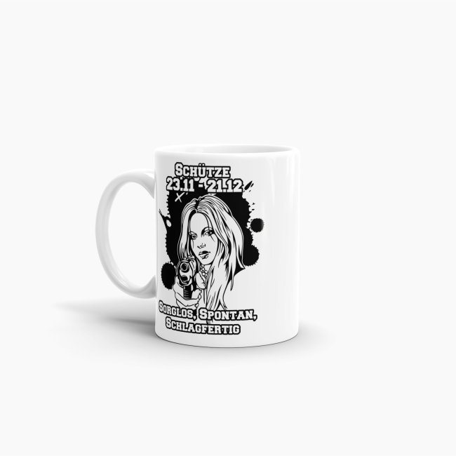 Sternzeichen-Tasse - Sternzeichen Sch&uuml;tze - Wei&szlig;