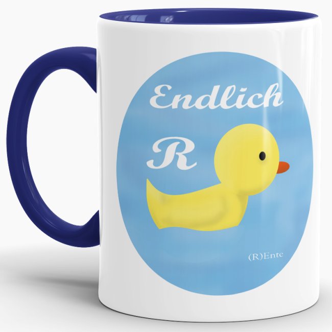 Tasse zum Ruhestand - Endlich (R)Ente - Dunkelblau