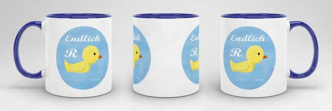 Tasse zum Ruhestand - Endlich (R)Ente - Dunkelblau