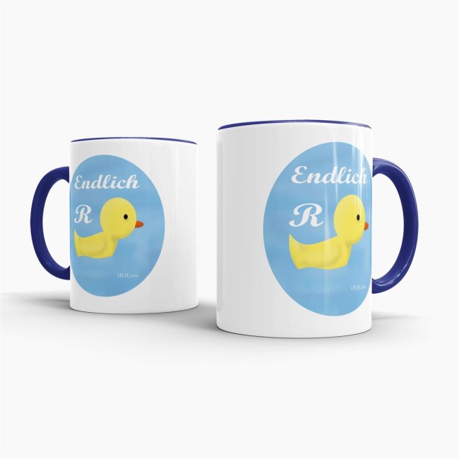 Tasse zum Ruhestand - Endlich (R)Ente - Dunkelblau