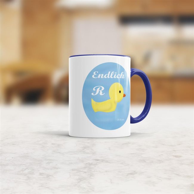 Tasse zum Ruhestand - Endlich (R)Ente - Dunkelblau